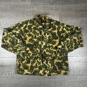 Vintage Bullseye Bill Duck Camo Hunting Jacket Water Repellent USA